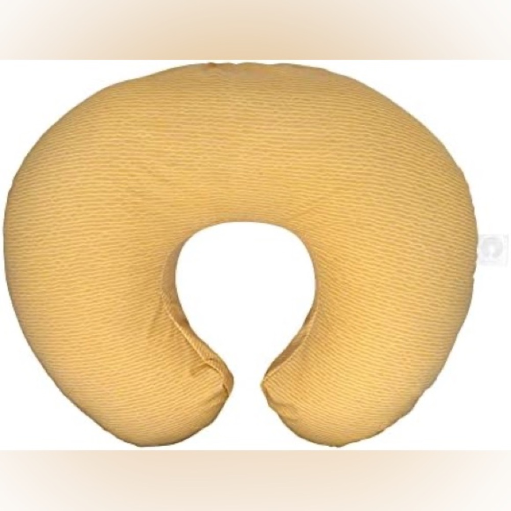 Boppy Nursing Pillow with Ochre Stripe cover and liner